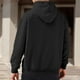 thumbnail image 4 of MHFRRA Sudadera con Capucha Informal con Panel de Cremallera En El Hombro y Llegada de Otoño/Invierno para Negro, 4 of 5