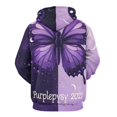 thumbnail image 3 of Dreamy Purple Butterfly Pattern (80)-1 3d Sweatshirts Hoodie Fashion Casual Personality Men's Women Street Hoodie Pullovers Long Sleeve Comfortable Top, 3 of 6