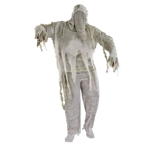 Amscan Dirty White Cheesecloth Mummified Costume Set - Spooky & Authentic Mummy Look - Perfect For Halloween & Themed Parties - Adult 2XL