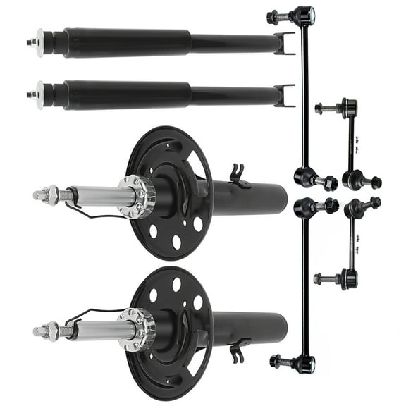 CCIYU Front Strut Spring Assembly Control Arm and Ball Joint Assembly 2010-2012 for Lincoln MKS Base Sedan 4-Door/2010-2012 for Lincoln MKS EcoBoost Sedan 4-Door Complete Suspension Kit Fits K750388