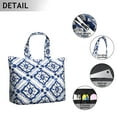 thumbnail image 3 of Flower Women's Large Weekend Travel Bag Moving Canvas Handbag Thick Double Layer Beach Weekend Travel Unisex Hospital Maternity Delivery with Toiletry Waterproof, 3 of 5