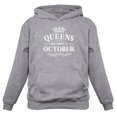 thumbnail image 1 of Tstars Womens Birthday Gift for Women Queens Are Born in October Birthday Party B Day Women Hoodie, 1 of 4