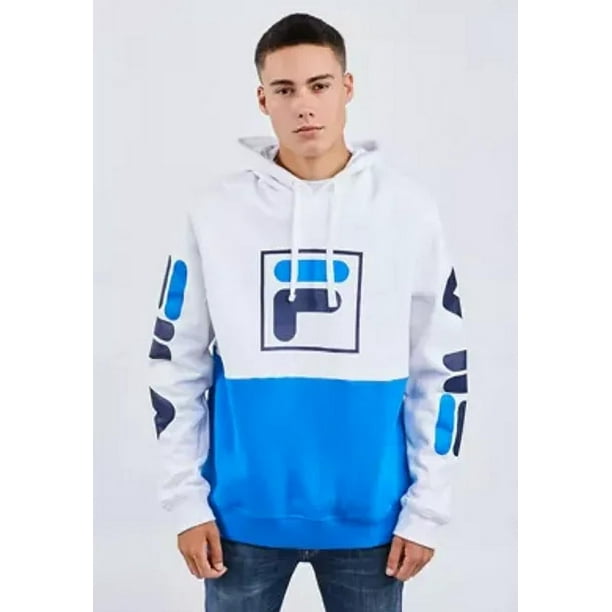 Fila Men s Marzio Long Sleeve Fleece Hoodie Blue Size Small