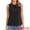 Black, variant on DARING DIVA Women's Button-Down Peter Pan Collar Tank Tops XS Apricot