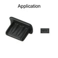 thumbnail image 3 of Silicone Mini USB Anti-Dust Stopper Cap Cover Black 10 pcs, 3 of 4
