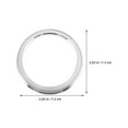 thumbnail image 2 of CTIRCHIU 4Pcs Axle Shaft Hub Adapter Hub Ring Silver Aluminum Alloy Vehicle Modification Accessories, 2 of 8