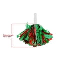 thumbnail image 3 of Unique Bargains 1 Pair Cheerleader Pom Poms Handle Cheerleading Practice Poms Red Green, 3 of 6
