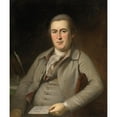 thumbnail image 2 of Charles Willson Peale 12x14 Black Ornate Wood Framed Double Matted Museum Art Print Titled: Benjamin Harrison, Sr. (1783), 2 of 5