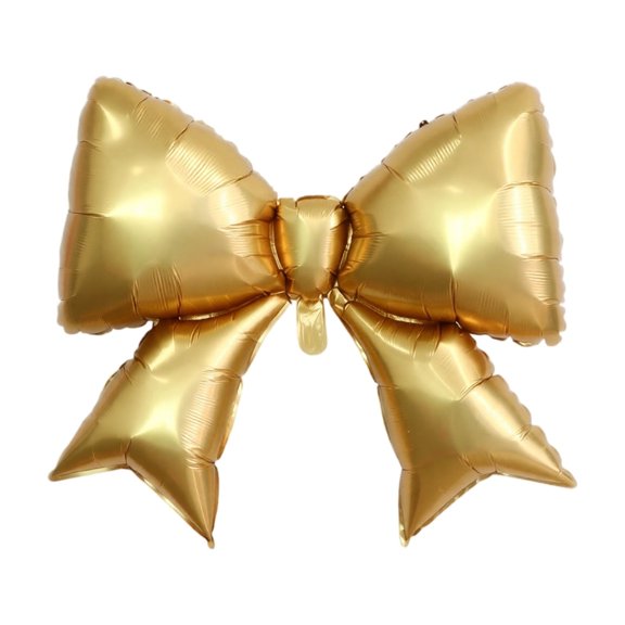 Bow Birthday Party Decorations Gold Metallic Bow Balloon for Party Setup Engagement Wedding Anniversary Occasion Bow Themed Event Decor