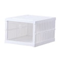 thumbnail image 1 of Luzkey Foldable Shoe Rack Sneaker Container Bin Holder Sturdy Dustproof Transparent Space Saving Sneaker Boot Container for Entryway, 1 of 5