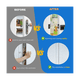 thumbnail image 3 of de Bola para Puerta de ClóSet, de Bola para Puertas Interiores, de Rodamiento de Bolas Ajustable Dual Plateado, Paquete de 4, 3 of 10