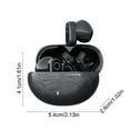 thumbnail image 3 of Wireless Bluetooth Earbuds Semi In Ear 50H Playtimes Bluetooth 5.4 Low Latency For Gaming Sweatproof Touch Control Multi Device Compatible, 3 of 6