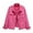 Hot Pink, variant on Women's Colorful Denim Jacket – Casual Short Coat with Large Pockets – Oversized Button Down Jean Jacket for Spring Fall – S-XXXXL