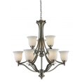 thumbnail image 1 of Z-Lite Lagoon 9 Light Chandelier in Brushed Nickel, 1 of 1