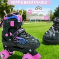 thumbnail image 5 of JZY Kids Adjustable Roller Skates with Light-Up Wheels - Beginner-Friendly for Ages 3-12, 5 of 7