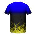 thumbnail image 3 of jjayotai Short Sleeve Shirt for Men Men Casual Round Neck Gradation Printing Pullover Fitness Sports Shorts Sleeves T Shirt Blouse, 3 of 4