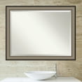 thumbnail image 5 of Amanti Art Beveled Bathroom Wall Mirror - Imperial Frame Imperial Pewter Black Outer Size: 45 x 35 in Silver, 5 of 5