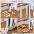thumbnail image 5 of Sausage Stuffer with 4 Different Inches Stuffing Tubes, Manual Sausage Maker, Homemade Sausage Machine Making Kit, for Home Camping Outdoor Grill BBQ(2.2LB), 5 of 9