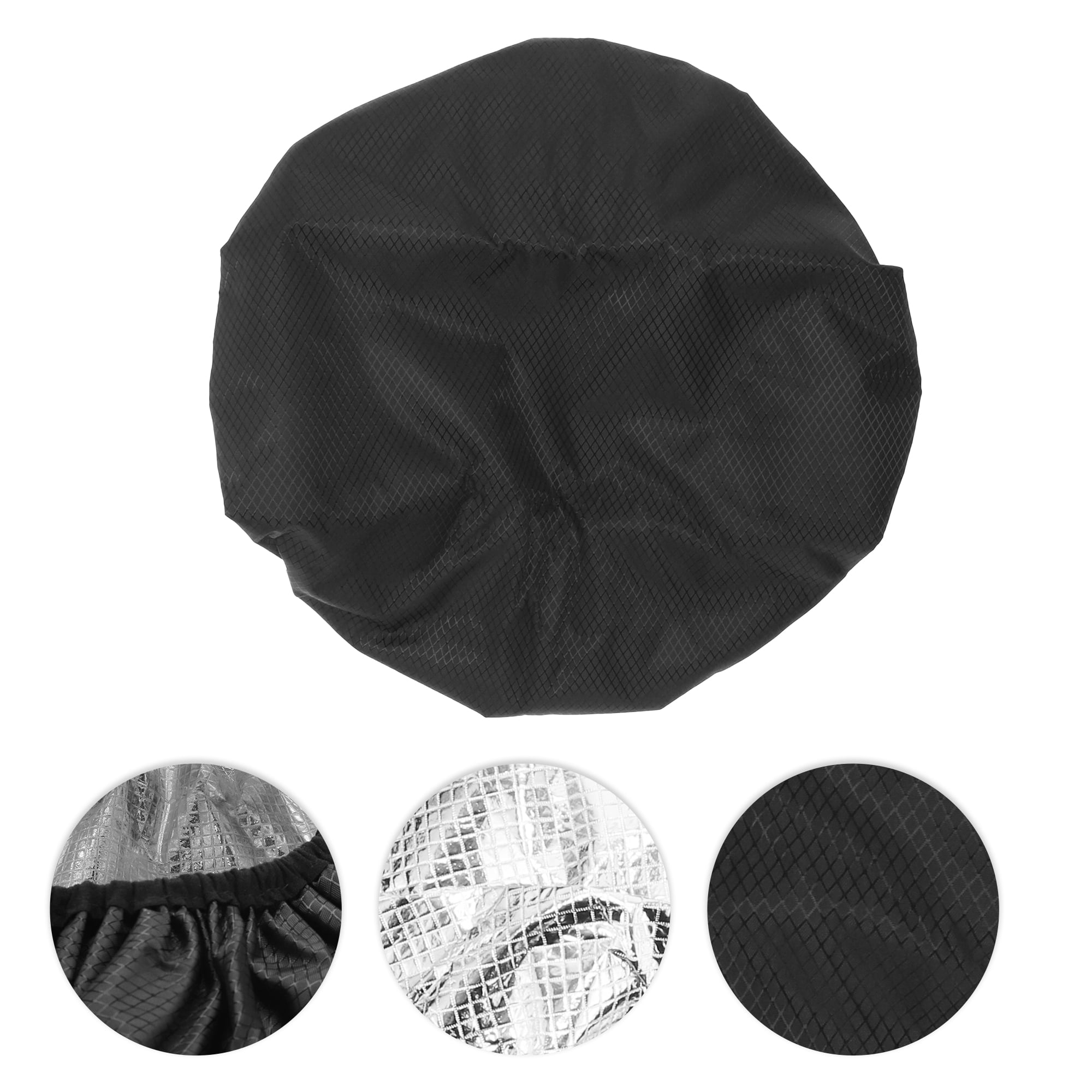 Unique Bargains Women Durable Portable Shower Cap 1 Pc Black
