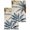 Blue, Brown, variant on Palm Trees Kitchen Dish Towels for Drying Dishes Set of 2, Blue Brown Vintage Watercolor Tropical Waffle Weave Microfiber Hand Tea Bathroom Towels Quick Dry & Absorbent Towel 12x12