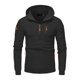thumbnail image 3 of Dolkfu sudaderas activas para hombres, sudadera de media cremallera sólida con bolsillo con cremallera, ropa deportiva para hombres M, 3 of 4