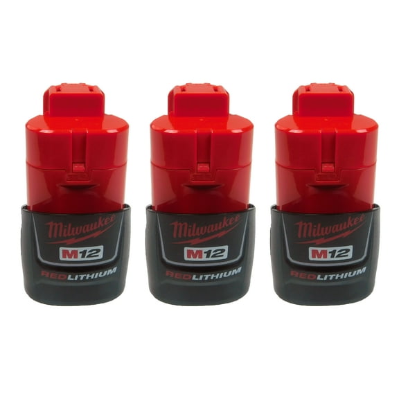 Milwaukee 48-11-2401 12V 1.5Ah Li-Ion Compact Battery 3 Pack