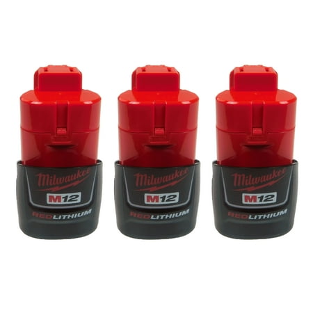 

Milwaukee 48-11-2401 12V 1.5Ah Li-Ion Compact Battery 3 Pack