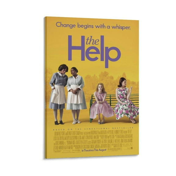 The Help Movie Poster Canvas Poster Wall Art Picture Prints Hanging Photo Gift Decor Home Posters Artworks 16x24inch(40x60cm)