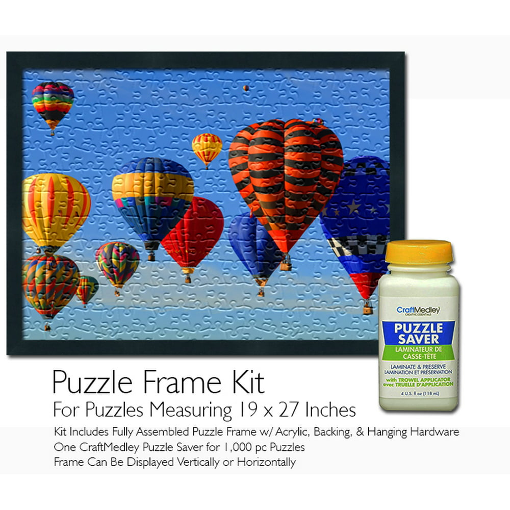 Picture frames for jigsaw puzzles