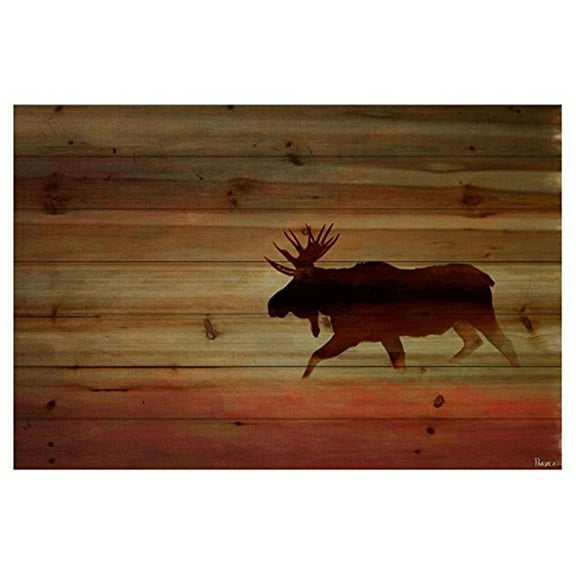 Parvez Taj Moosehead Art Pinewood Wall Art