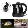 thumbnail image 3 of GUOOL 1L Car Electric Kettle Boiler Drinking Mug Heated Pot for Coffee Tea Making Self Black 24V 250W, 3 of 7