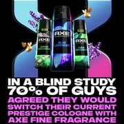 (3 pack) AXE Fine Fragrance Collection Premium Deodorant Body Spray For Men With 72H Odor Protection And Freshness Blue Lavender Infused With Lavender, Mint, And Amber Essential Oils ,4 oz