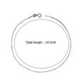 thumbnail image 4 of LeCalla 925 Sterling Silver Anklets for Women Venetian Chain Anklets Summer Beach Jewelry (10 Inch), 4 of 6