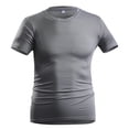 thumbnail image 2 of Men's Quick Dry Sports T-Shirt, Breathable Casual Tee, Crewneck Short Sleeve, Moisture Wicking Summer Outdoor Gym Workout Beach Vacation Top | TOPLIU,Gray M, 2 of 5