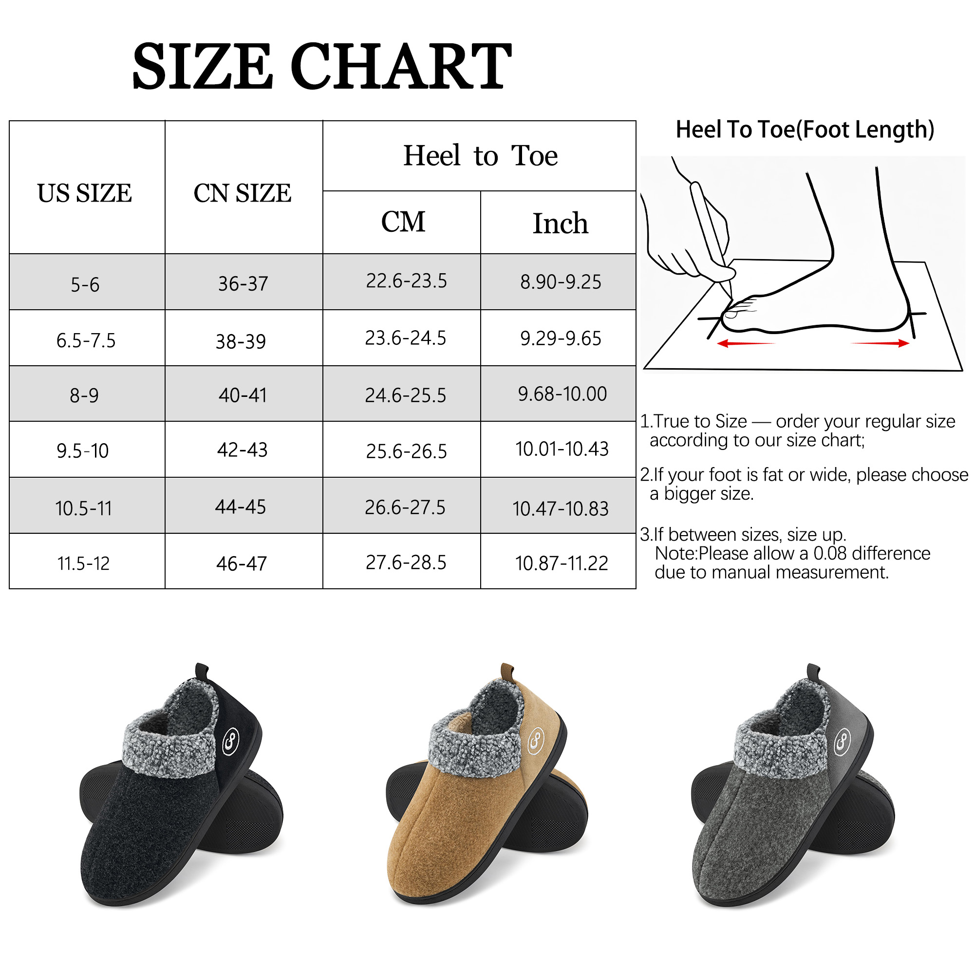 Ablanczoom Women's Memory Foam Faux Fur Slippers photo 7