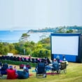 thumbnail image 5 of XHYHWYD 20FT Inflatable Portable Projector Movie Screen - Outdoor Front & Rear Projection with Blower, Tent Stakes, Storage Bag, White, 1 Count, 1 Pack, 5 of 8