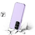 thumbnail image 6 of For Samsung Galaxy A14 5G Transparent Shock Absorption Thick TPU Rubber Gel Ultra Thick 3mm Hybrid Protective Slim Back Cover ,Xpm Phone Case [ Purple ], 6 of 6