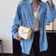 thumbnail image 3 of Bolso bandolera pequeño de lujo 2025, nuevo bolso de mano para mujer, de gran capacidad, moderno, retro, sencillo, bandolera, pequeño bolso cuadrado para mujer, 3 of 5