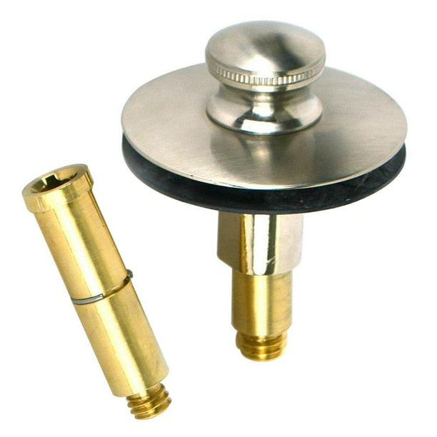 Push Pull Bathtub Stopper With 3 8 In, Foot Actuated Bathtub Stopper