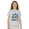 thumbnail image 4 of I Like Big Boats and I Cannot Lie Crewneck T Shirts Boy Girl Teen Brisco Brands L, 4 of 6