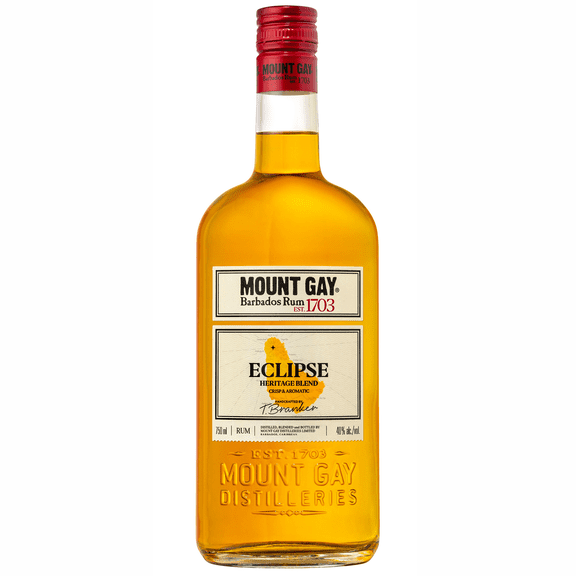 Mount Gay Black Barrel Double Cask Blend Gold Rum, 750 ml Bottle, 43.0% ABV