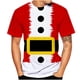 thumbnail image 1 of Camiseta con escote para hombre Patrón impreso en 3D de Navidad Manga corta Pompotops  oipoqjl2343, 1 of 4