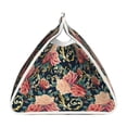 thumbnail image 3 of Lsque Rose Flowers Printed Long Tissue Box Cover Holder, Facial Paper Organizer Dispenser,Triangle with Bottom Belt, PVC Leather Decorative Organizer, 3 of 9