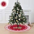 thumbnail image 2 of EWASWON Christmas 36 Inch Multicolor Christmas Tree Skirt - Classic Polyester Design with Glossy Edges, Festive Holiday Decor for Family Gatherings & Gifts, 2 of 6