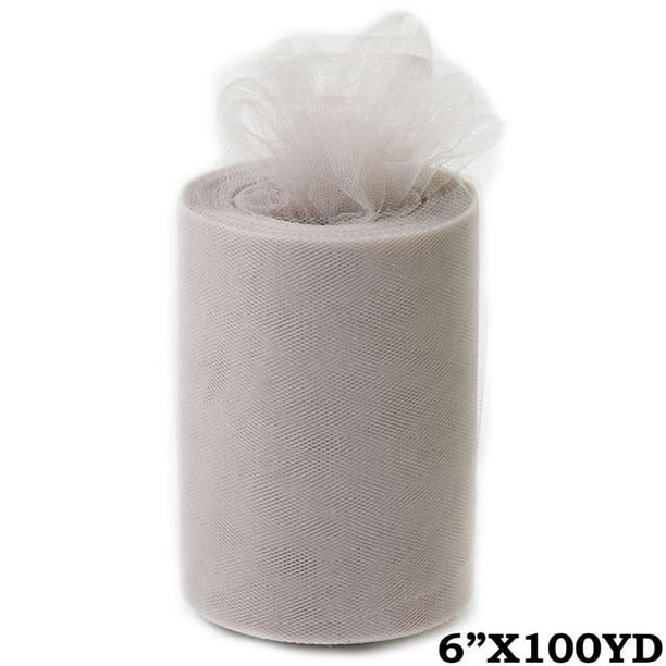 Attracktive tulle fabric at walmart 6 X 100 Yards Silver Tulle Fabric Bolt Walmart Com