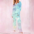 thumbnail image 5 of Tnhcen Valentine's Day Pajamas Women's 2-Piece Set, Heart Print Long Sleeve Button Front Top & Elastic Waist Sleep Pants with Pocket Plus Size S-2XL Holiday Sleepwear Gift, 5 of 8