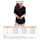thumbnail image 5 of Blusa de mujer otoño-invierno, escote redondo, detalle de puños de encaje, mangas largas, color liso, negro, talla M, 5 of 5