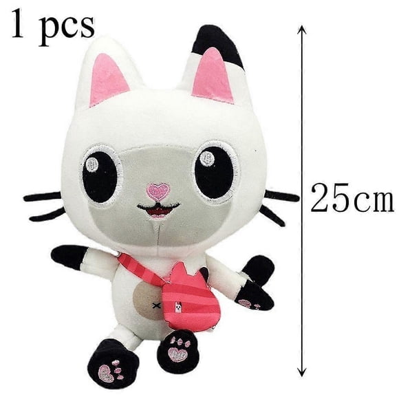 IN STOCK 1pcs-10pcs Gabby Dollhouse Plush Toy Mercat Cartoon Stuffed Animal Smiling Cat Car Cat Hug Gaby Girl Dolls Birthday@@@