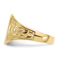 thumbnail image 3 of 14k Yellow Gold 14.5x11.0mm Mens Signet Ring Man   For Dad Mens  For Him, 3 of 9