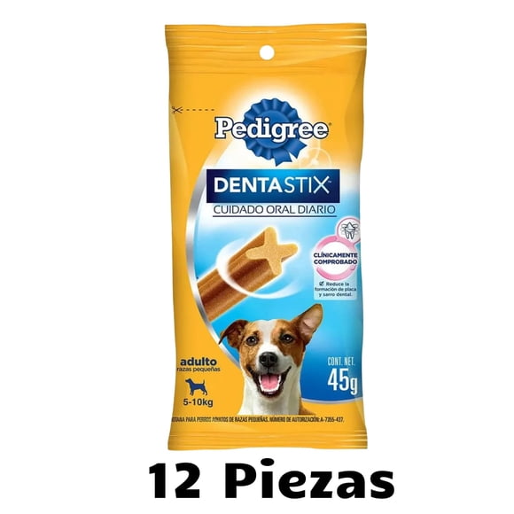 Caja Pedigree Dentastix Razas Pequeñas Cuidado Oral Diario 45 G (3pack) (12 Pzas)